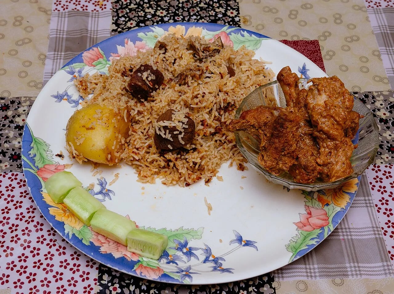 Chicken Biryani with Raitha