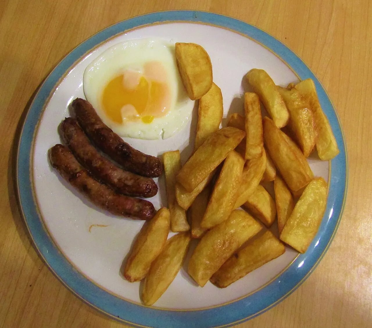 Sausage, Egg & Chips