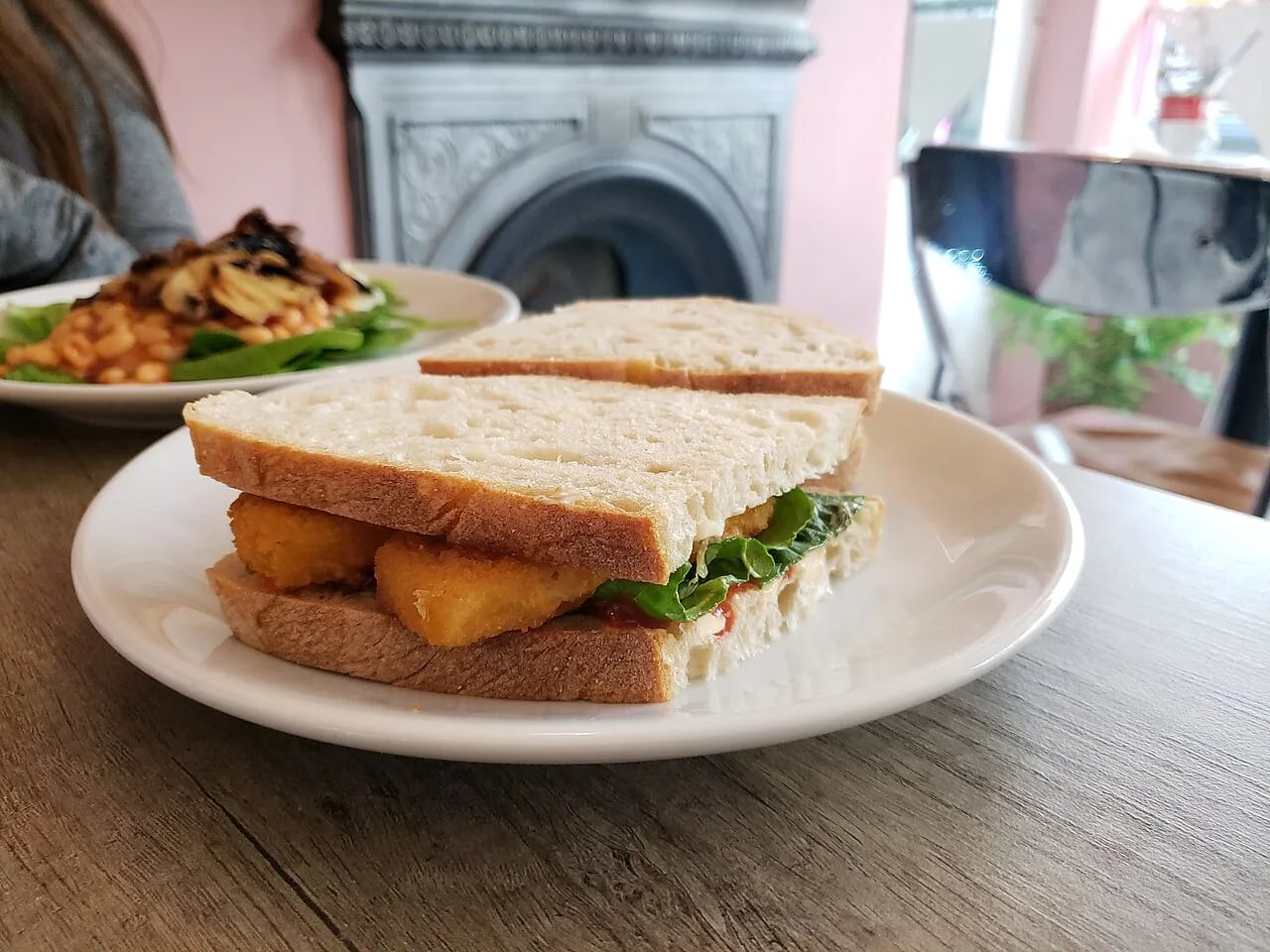 Homemade Fish Finger Sandwich