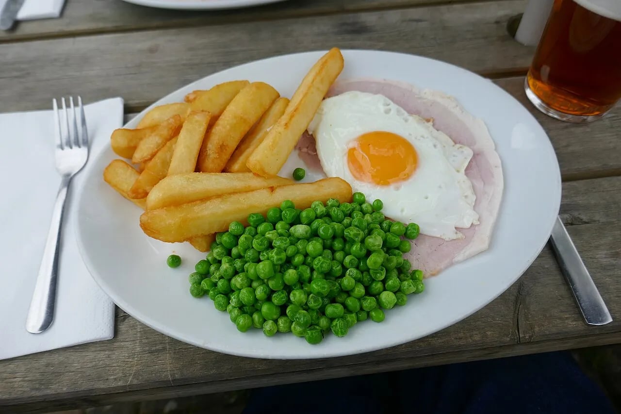 Ham, Egg & Chips